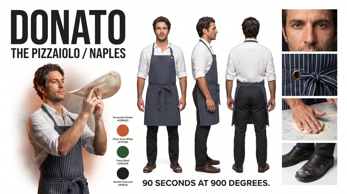Donato Pizzaiolo Character Bible