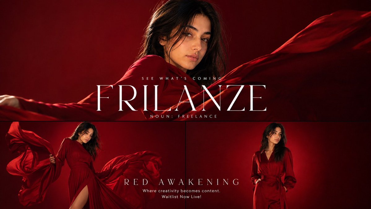 Red Monochromatic Fashion Campaign