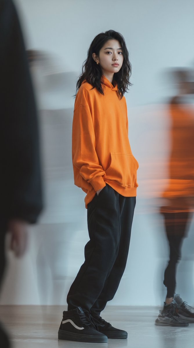 Editorial Fashion Portrait in Minimalist Studio