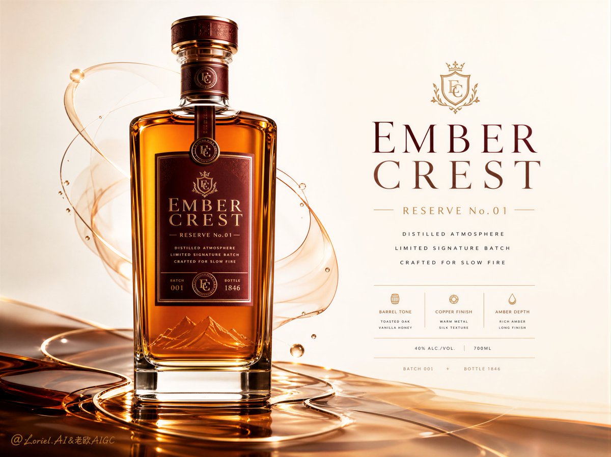 Luxury Spirit Brand Poster Design