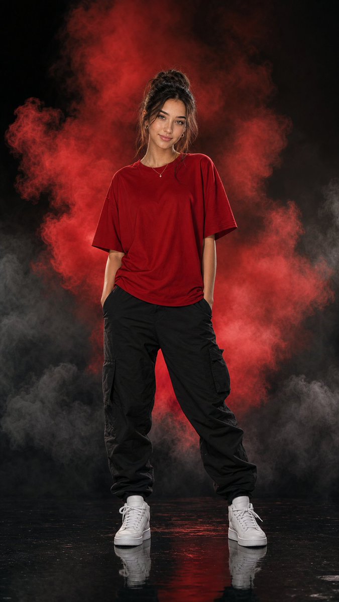 Cinematic Fashion Smoke Photography