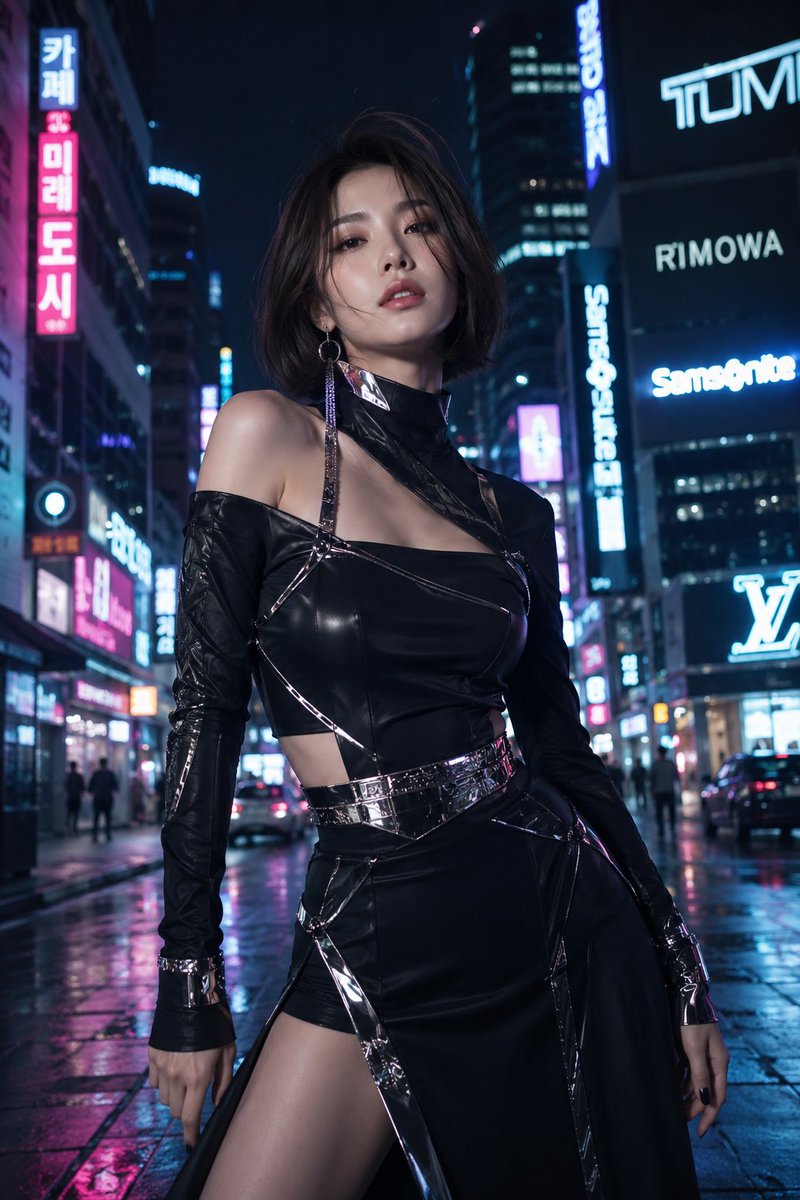 Seoul Night Fashion Editorial