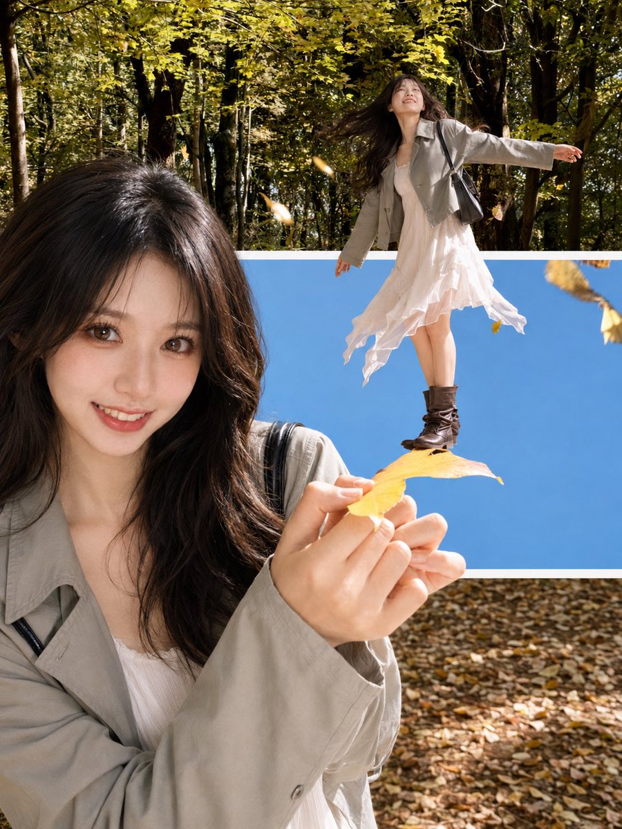 Autumn Leaves Portrait