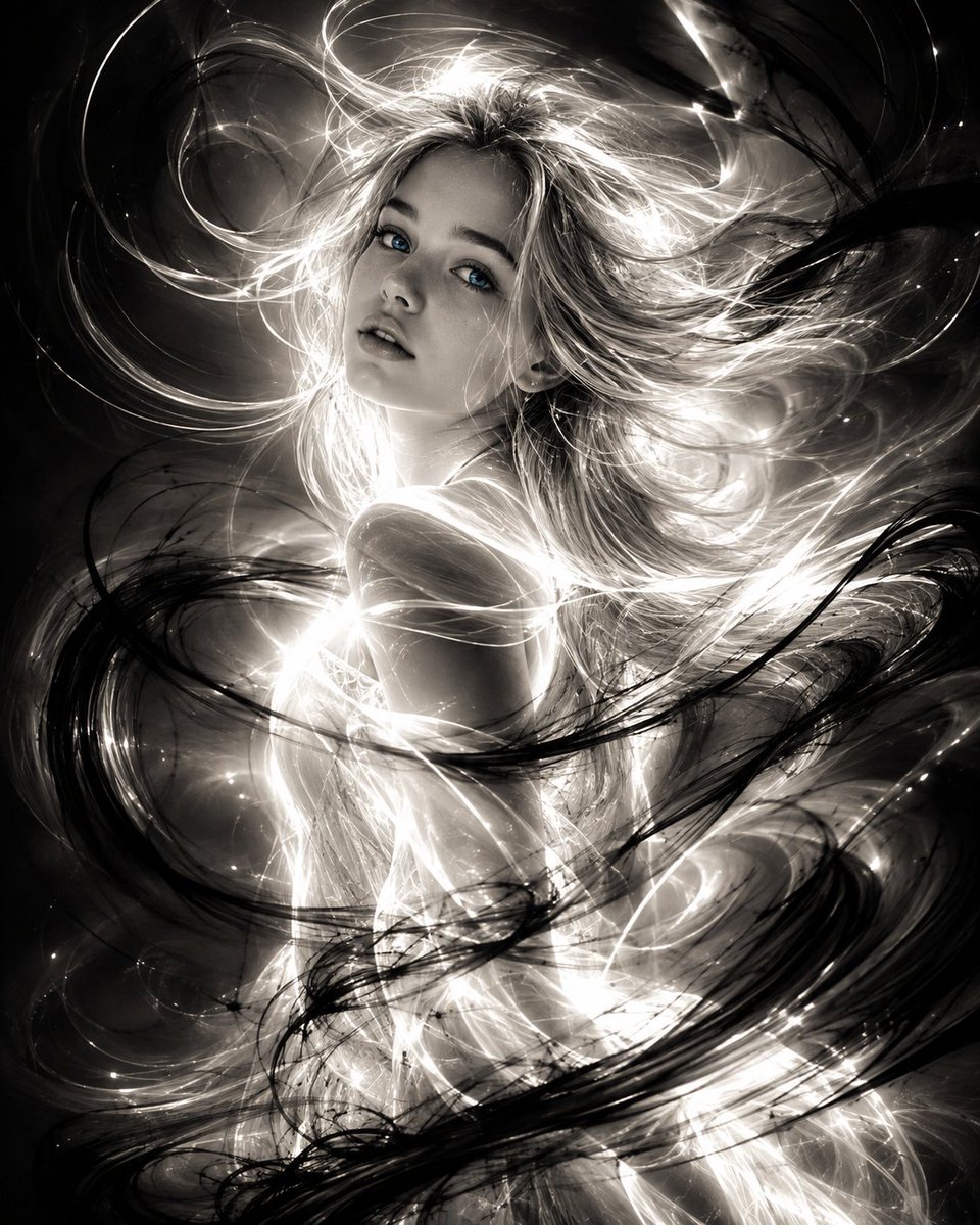 Kinetic Light Painting Portrait