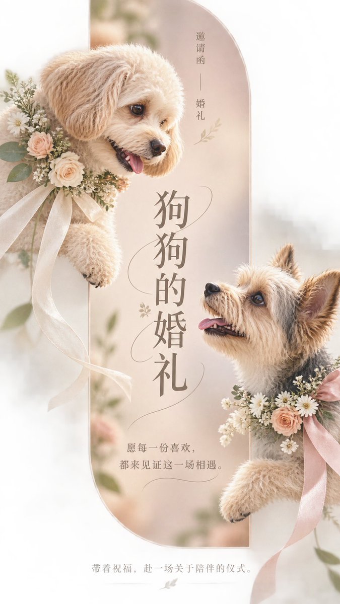 Pet Wedding Invitation Design