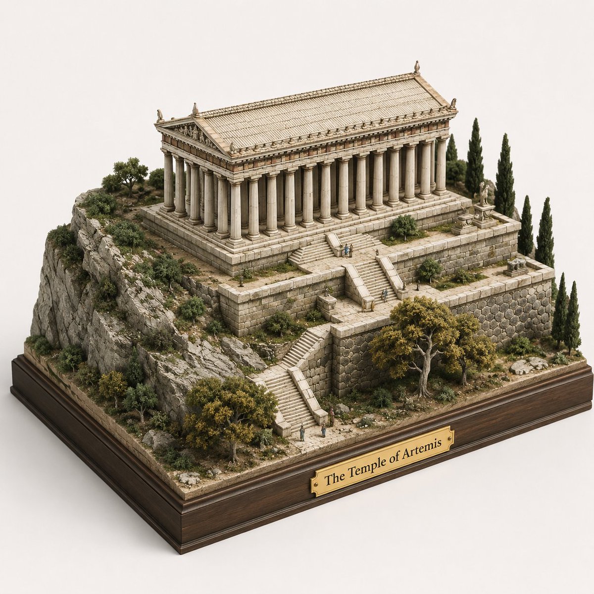 Ancient Temple 3D Diorama