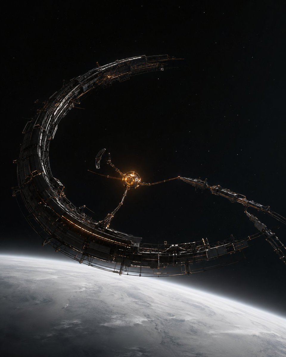 Crescent Orbital Megastructure