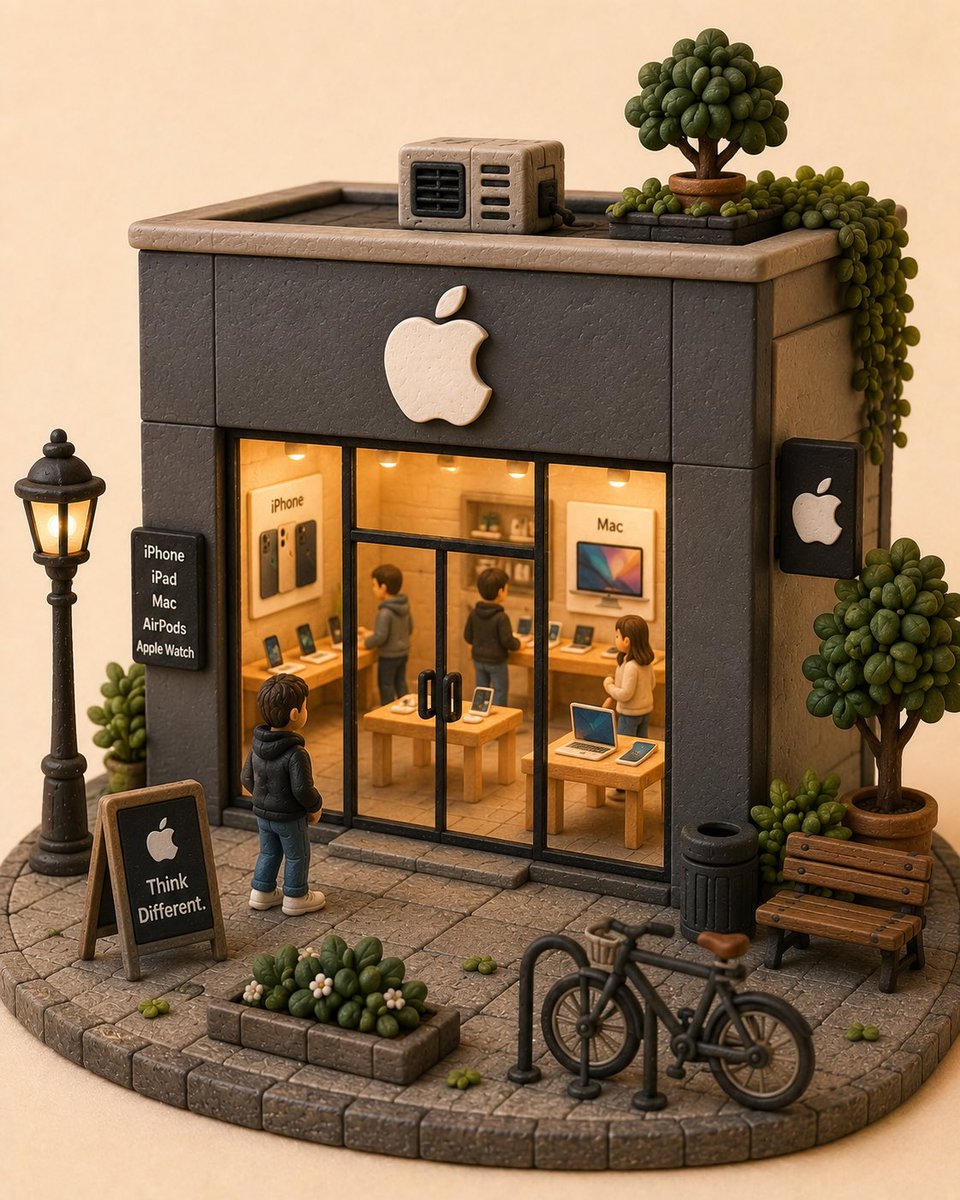 Handcrafted Clay Store Diorama