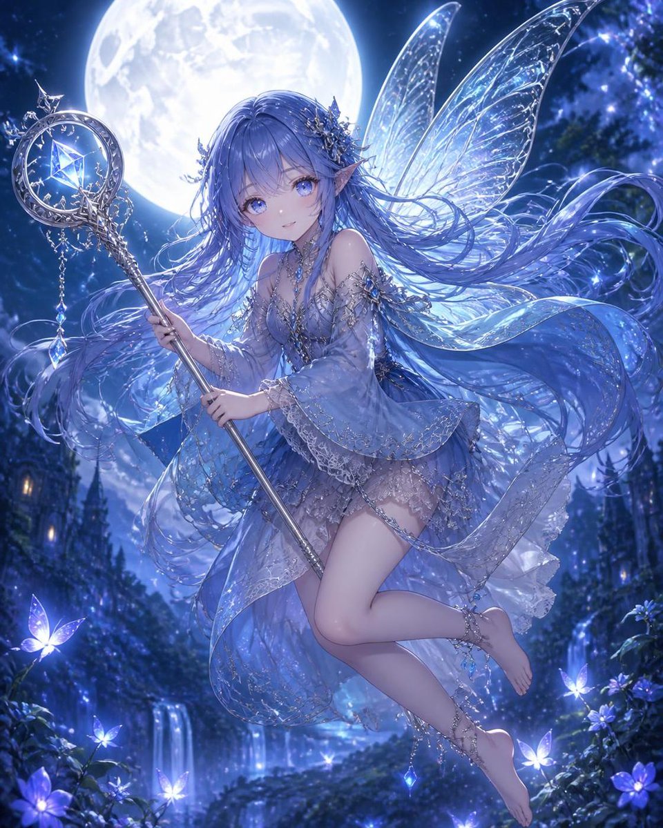 Moonlight Blue Fairy