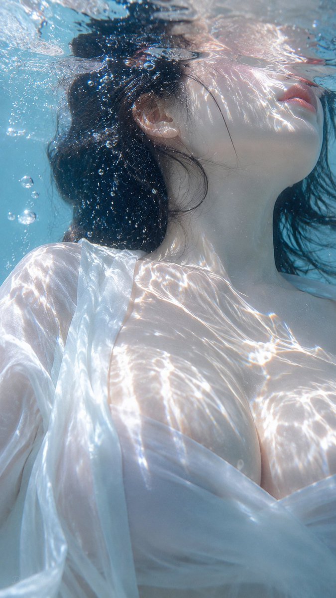 Ethereal Underwater Pool Jump