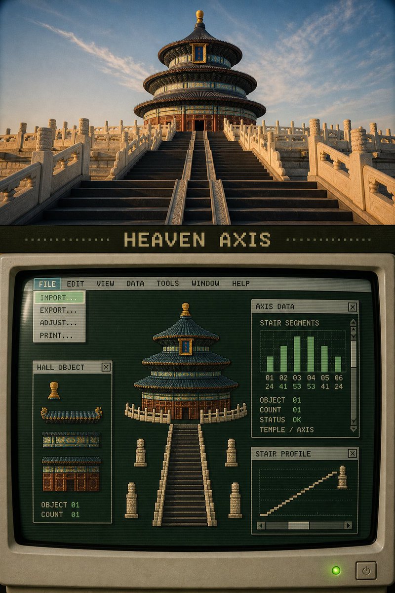 Retro Pixel Industrial Travel Archive