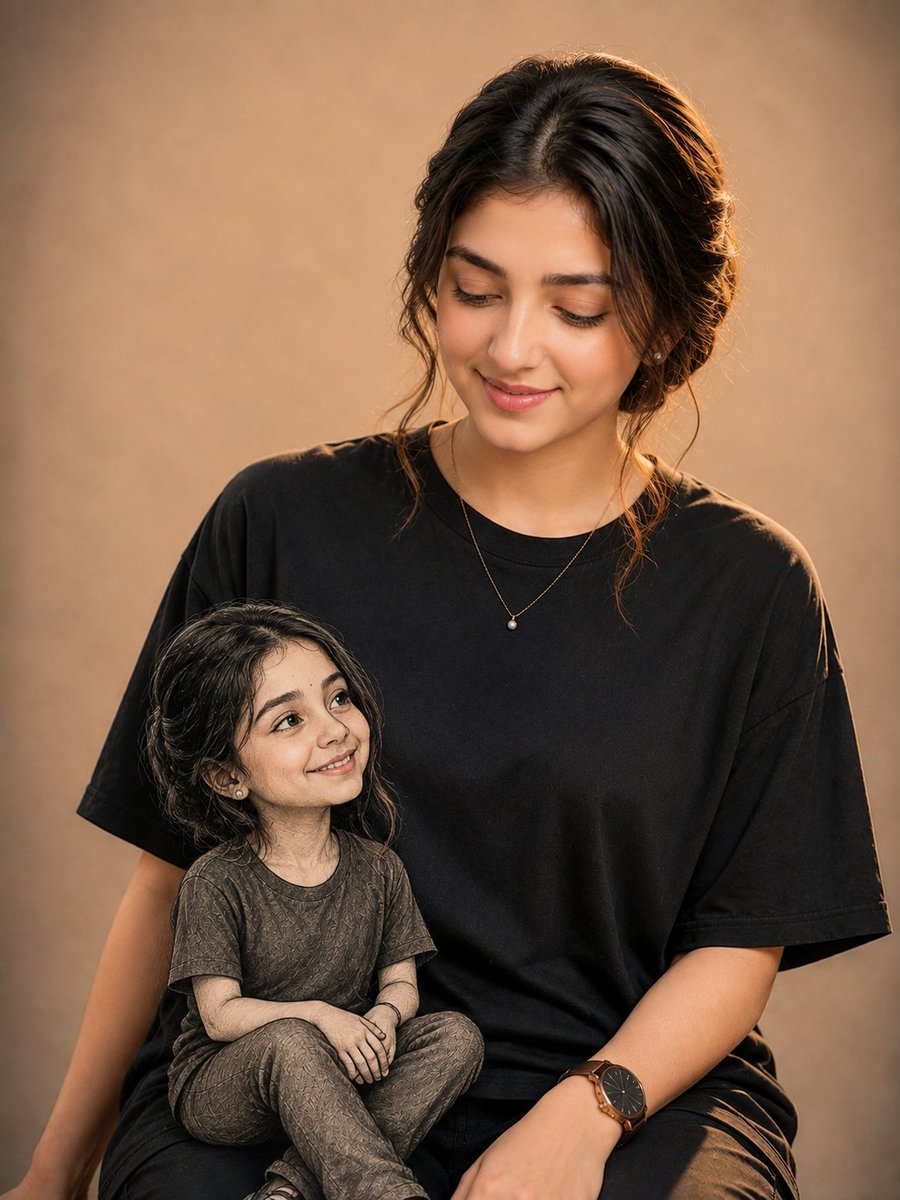 Miniature Child Lap Portrait