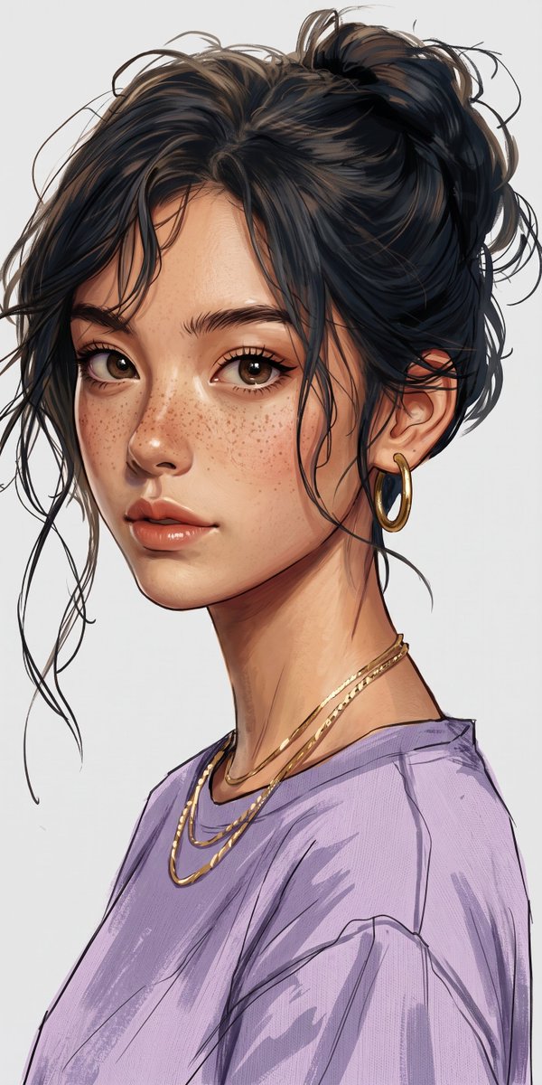 Profile / Avatar - Sketch-Style Portrait Illustration - Image 1