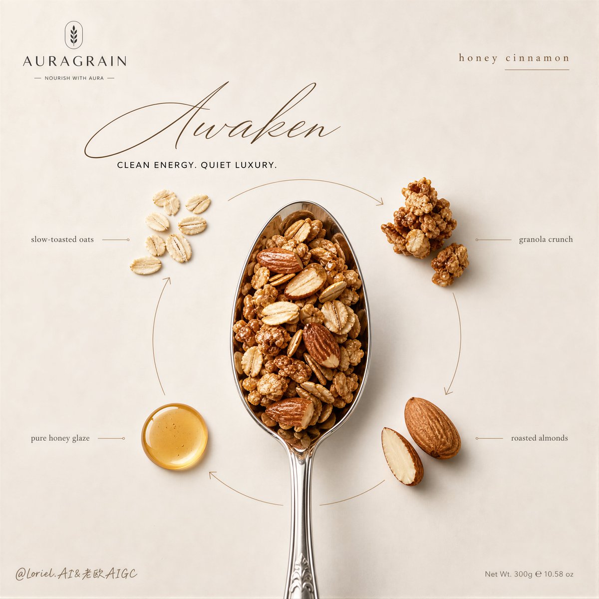 Premium Granola Advertising Poster