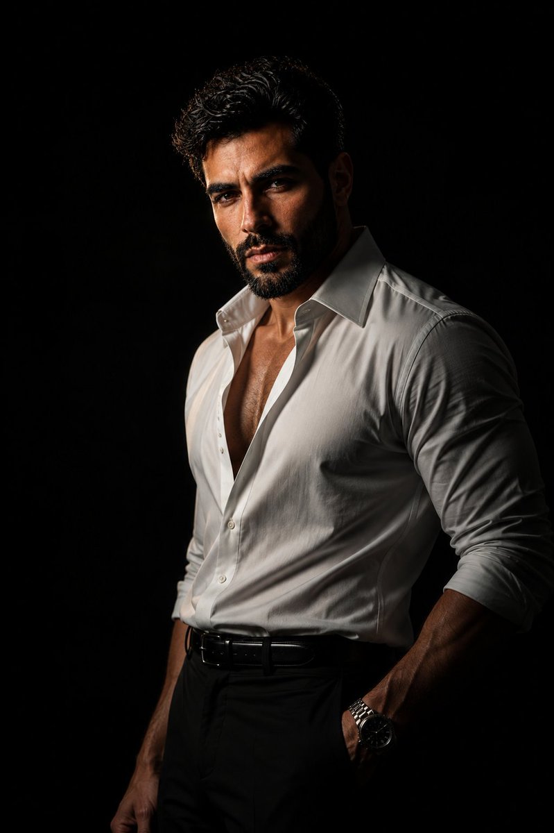 Masculine Fashion Editorial Portrait