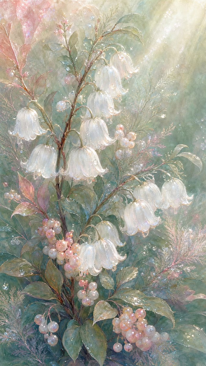 Ethereal Botanical Fantasy Illustration