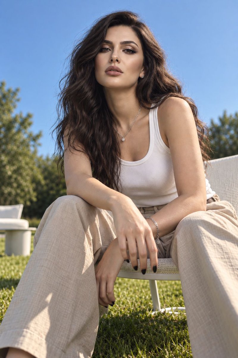 Outdoor Grassy Field Fashion Shoot