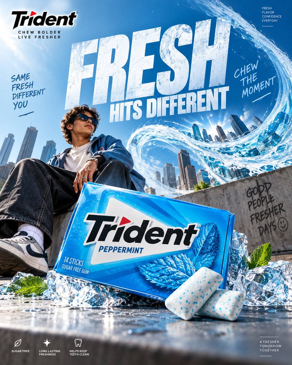 Trident Advertising Poster Concept