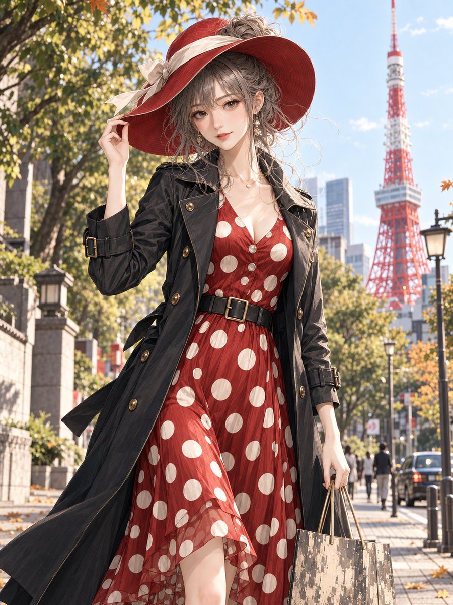 Tokyo Autumn Fashion Anime Portrait