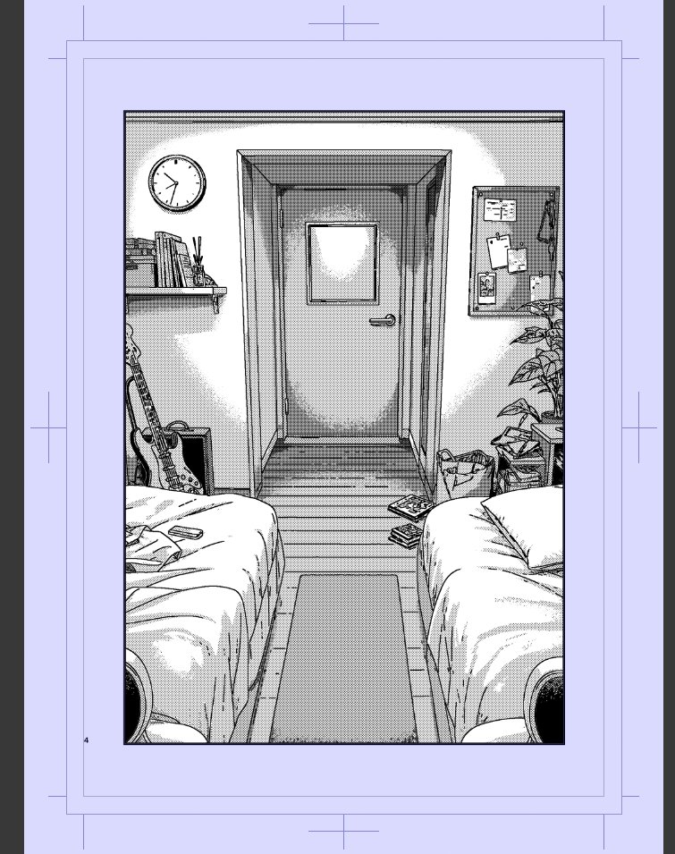 Polished Manga Dorm Room Background