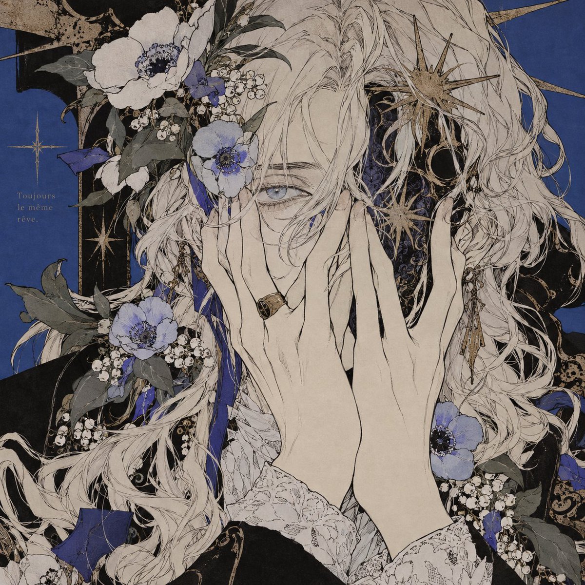 Ethereal Art Nouveau Manga Portrait