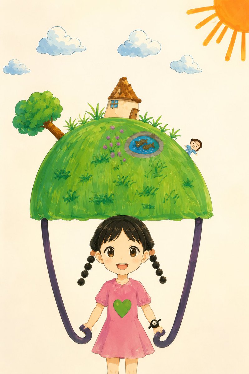 Child Drawing to Anime Storybook World
