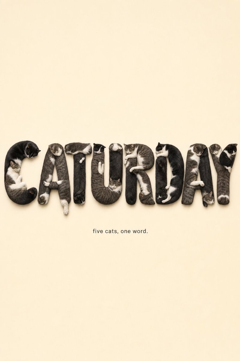 Cat Letterform Typographic Design
