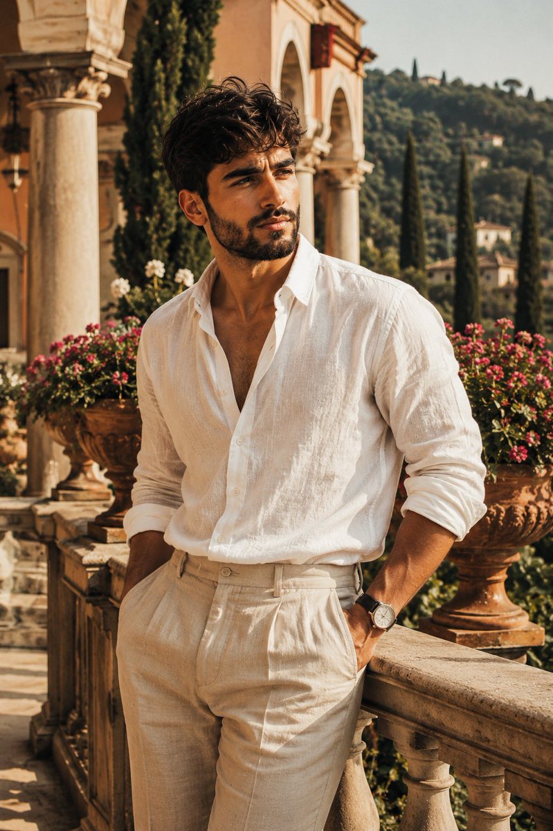 Italian Villa Terrace Portrait