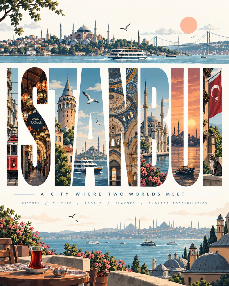 Infographic / Edu Visual - Custom Landmark Travel Poster Template - Image 3