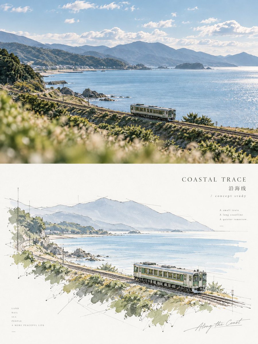Infographic / Edu Visual - Architectural Perspective Sketch Poster - Image 2