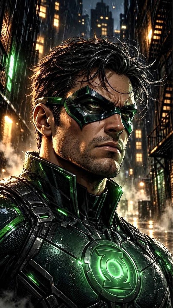 Dark Comic Book Superhero Portrait