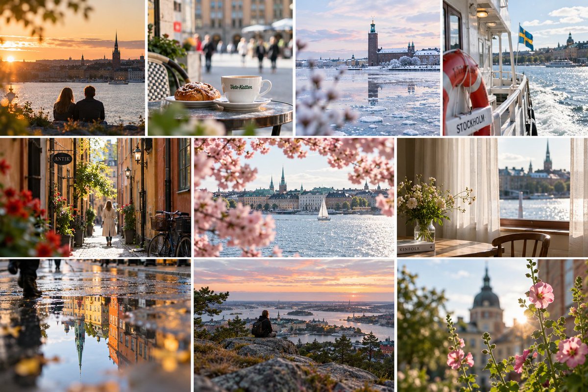 Stockholm Travel Photo Collage