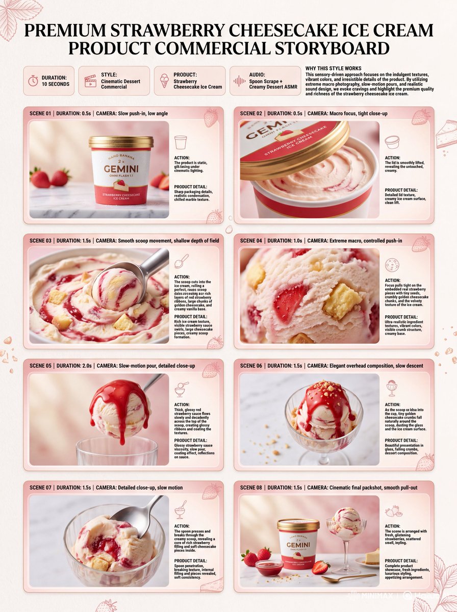 Comic / Storyboard - Strawberry Cheesecake Ice Cream Storyboard - Image 1
