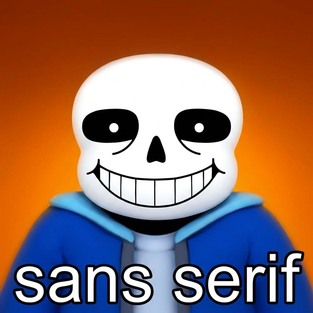 Social Media Post - Absurd Sans Serif Meme - Image 1