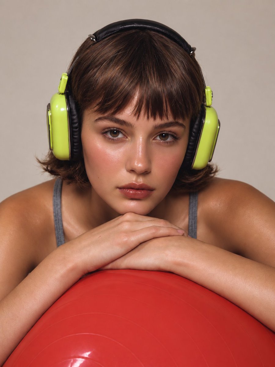Profile / Avatar - Editorial Portrait with Retro Headphones - Image 1