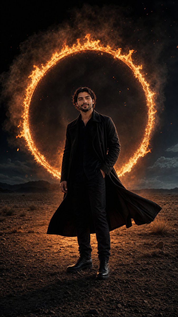 YouTube Thumbnail - Cinematic Desert Ring of Fire Album Cover - Image 1
