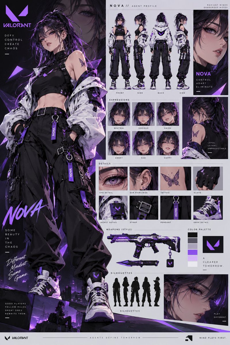 Comic / Storyboard - VALORANT Agent Concept Reference Sheet - Image 2