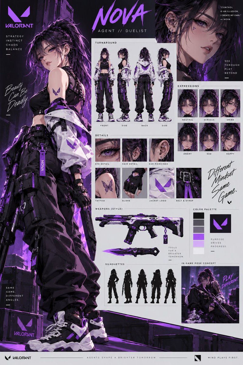 Comic / Storyboard - VALORANT Agent Concept Reference Sheet - Image 1