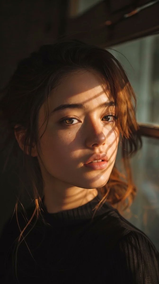 Profile / Avatar - Chiaroscuro Golden Hour Cinematic Portrait - Image 1