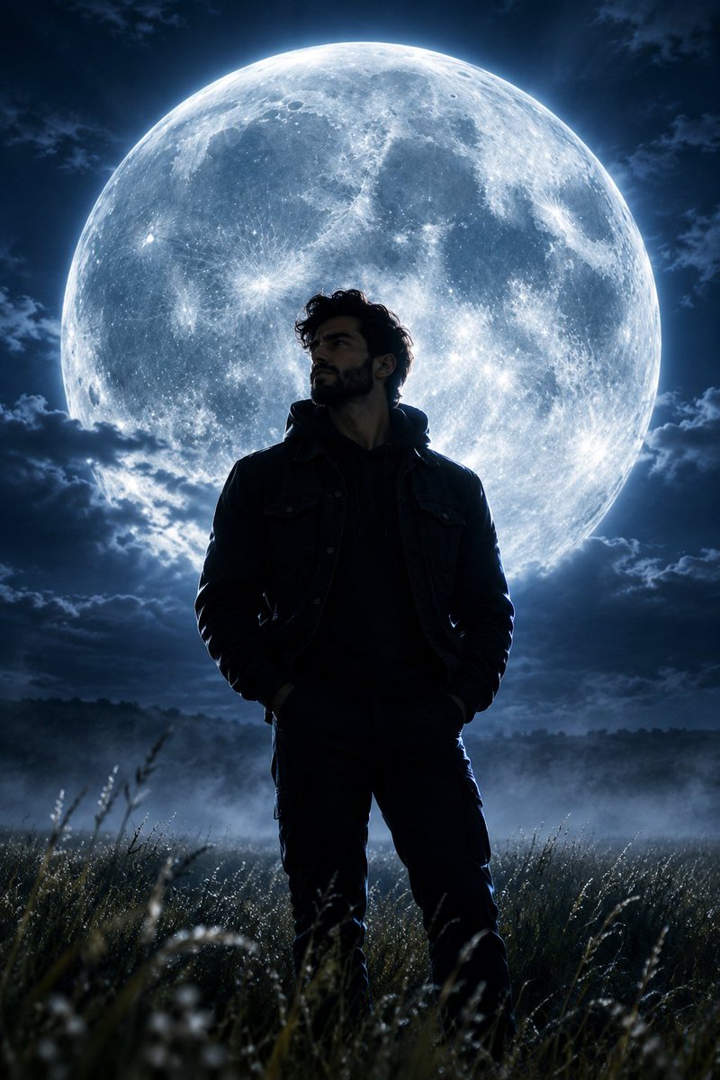 Profile / Avatar - Giant Moon Night Silhouette - Image 1