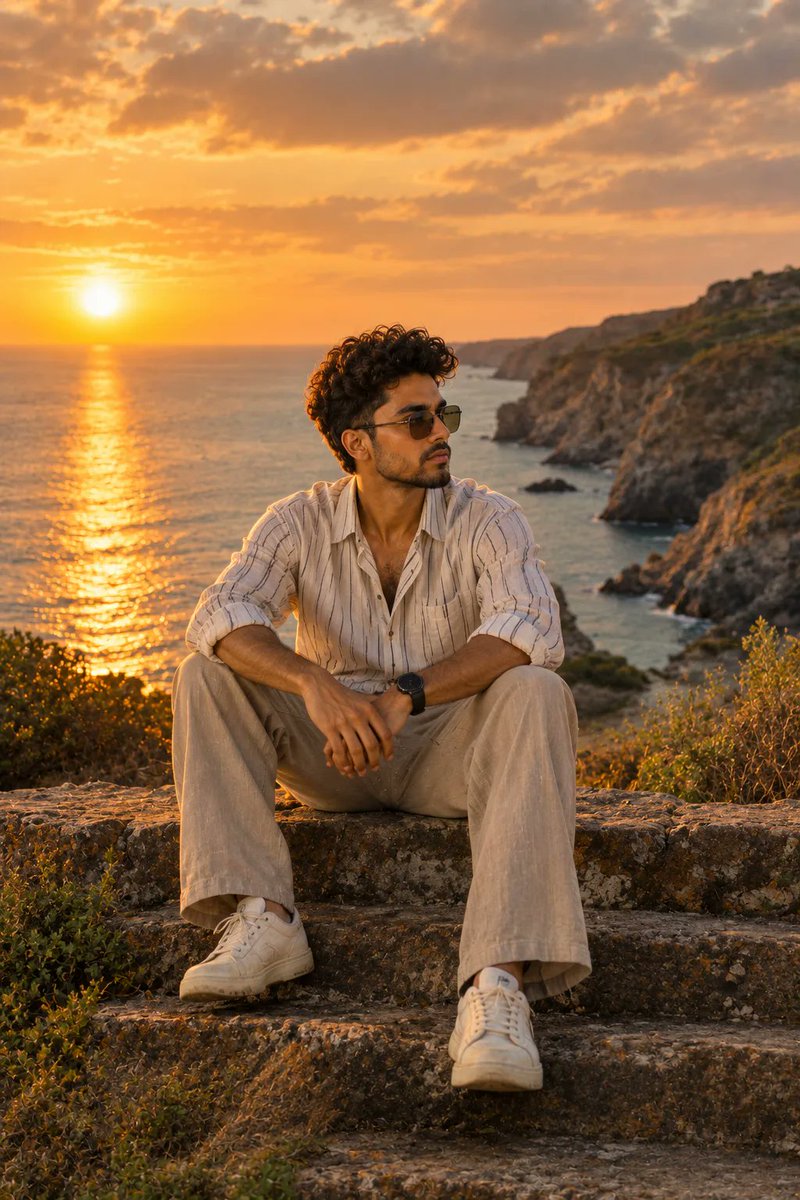 Profile / Avatar - Golden Hour Coastal Portrait - Image 1