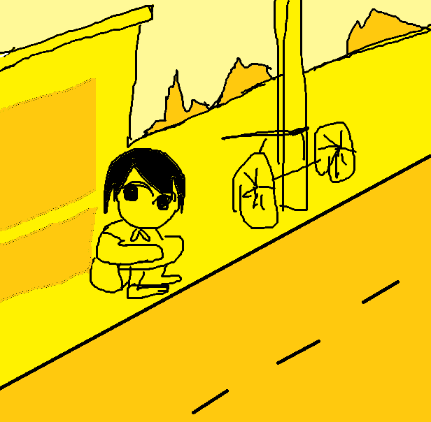 Pop Anime Street Sketch Transformation reference image 1