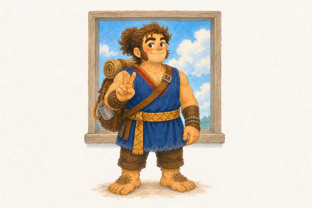 Comic / Storyboard - Watercolor Hobbit Adventurer - Image 1