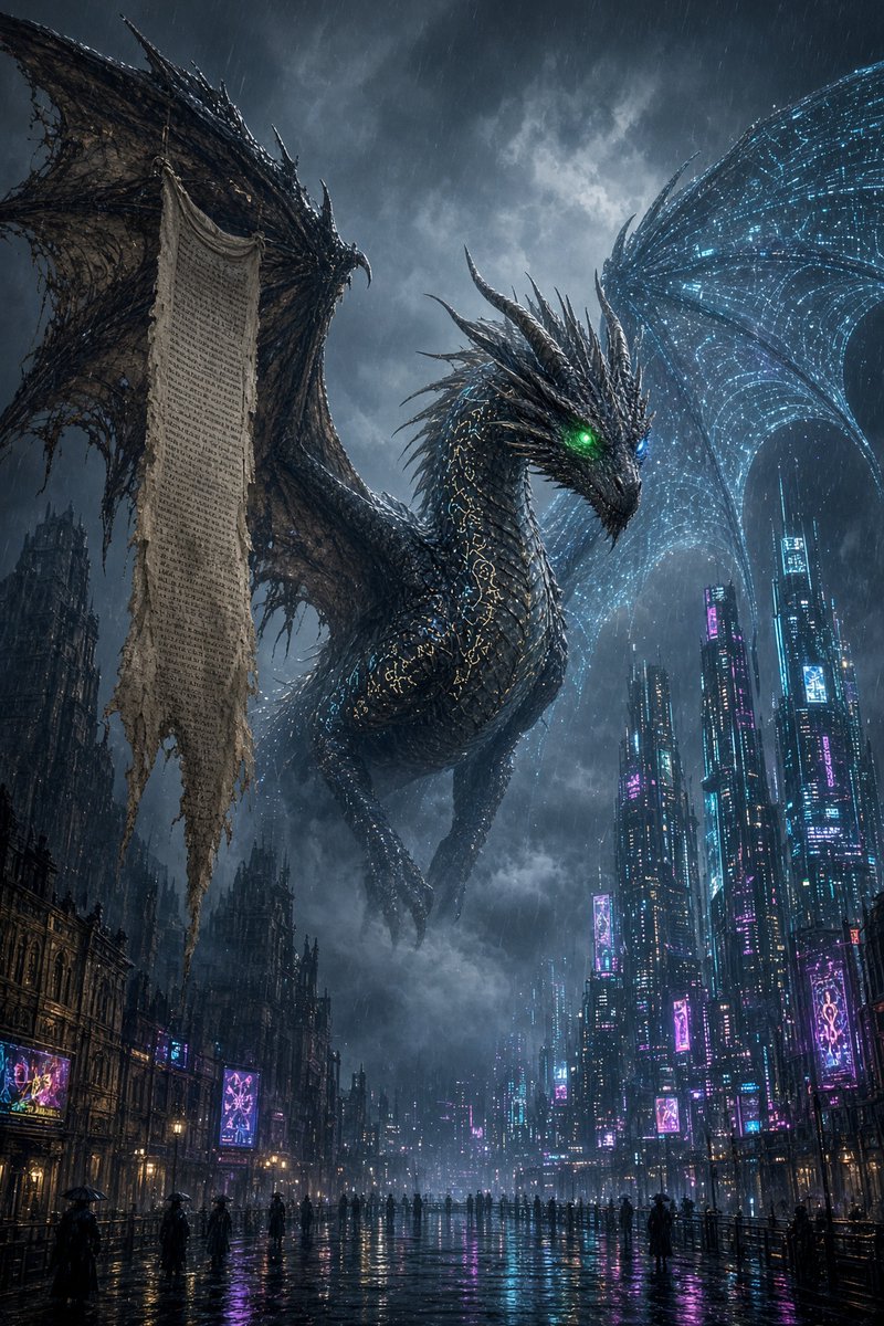 Intricate Poetic Dragon Fantasy Text — result 2