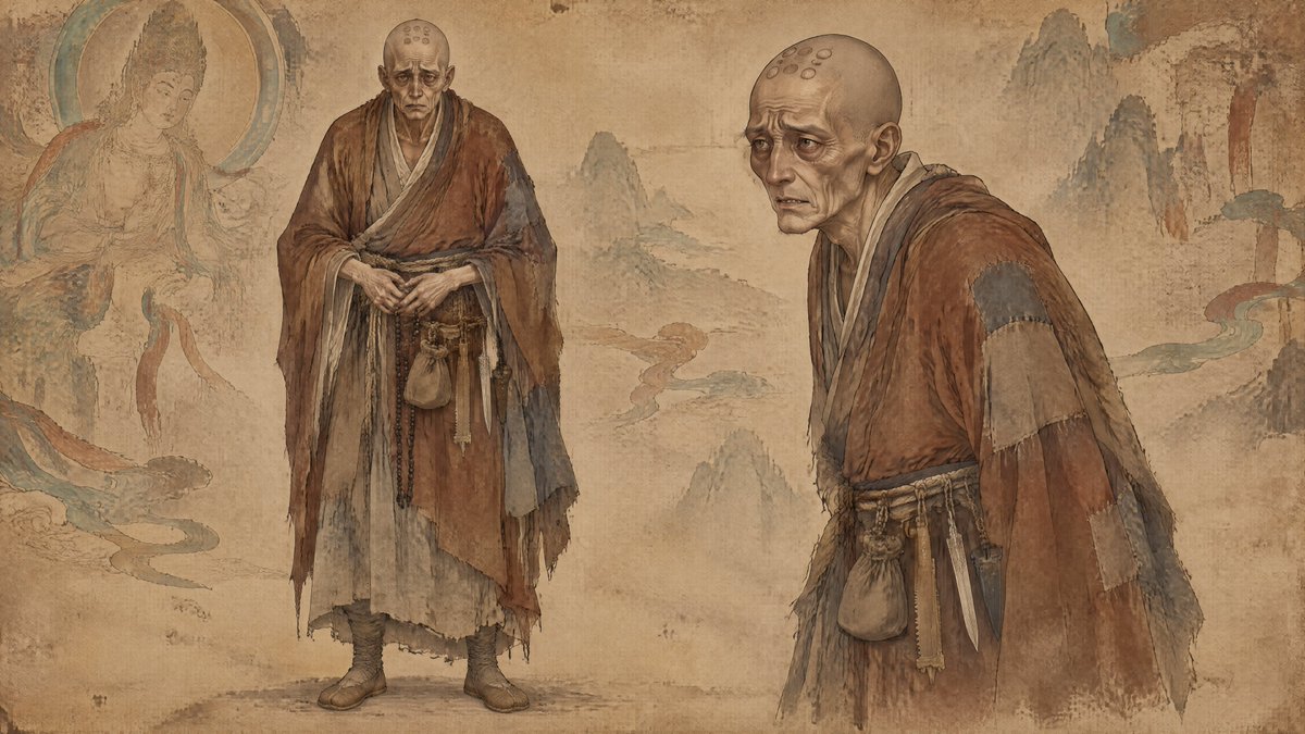 Ancient Monk Character Concept