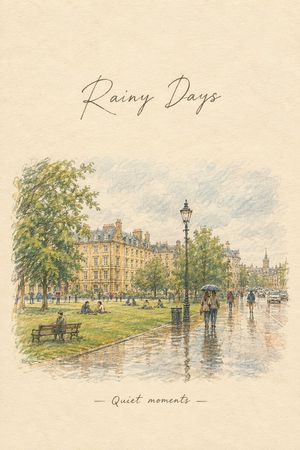 参考效果：Travel Journal Watercolor Illustration