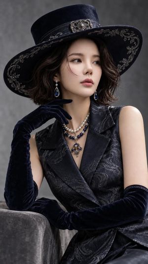 参考效果：High Fashion Elegant Portrait