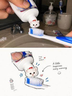 参考效果：涂鸦照片拼贴海报