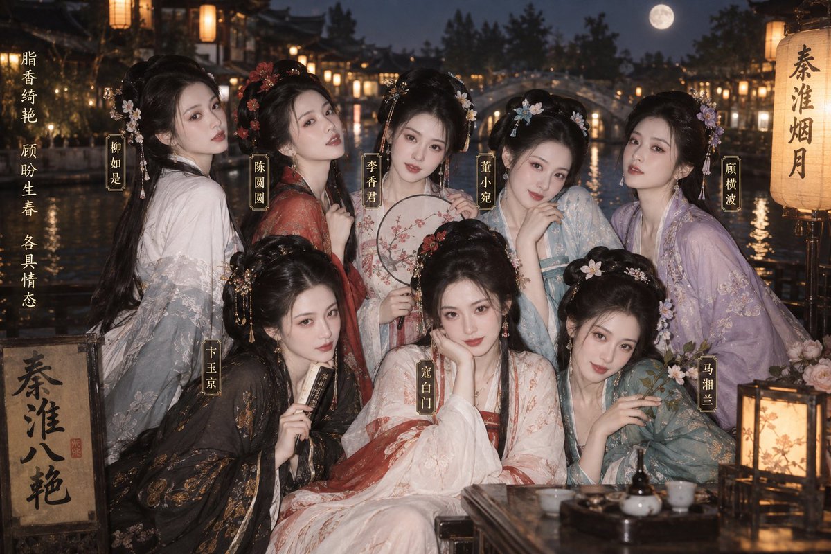 Traditional Chinese Portrait Group Photo