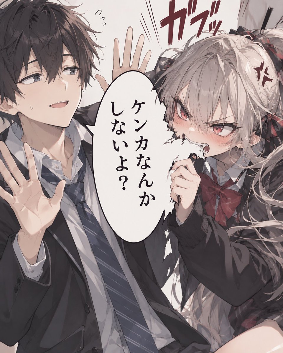 Manga Scene Character Interaction